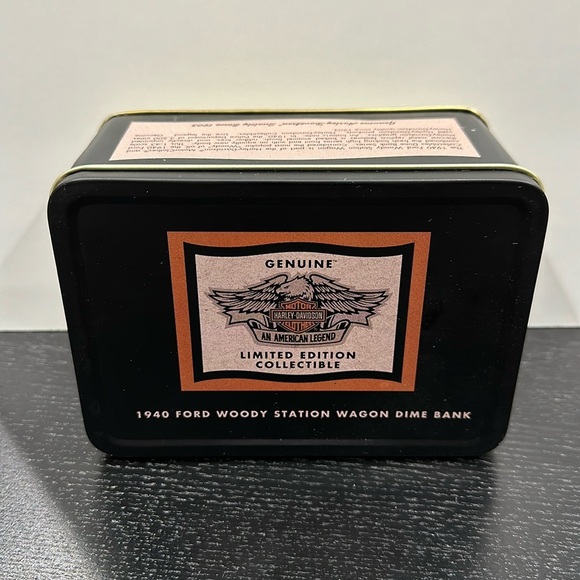 Harley-Davidson Vintage Collectable Die Cast Model Truck Coin Bank & Display Tin - Picture 9 of 10